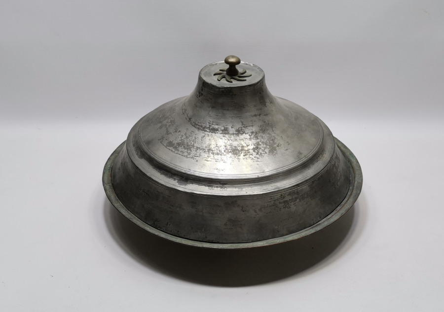 OSMANLI DÖNEMİ BÜYÜK BOY TEKKE İŞİ KAPAKLI KUZU LENGERİ