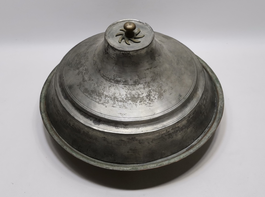 OSMANLI DÖNEMİ BÜYÜK BOY TEKKE İŞİ KAPAKLI KUZU LENGERİ