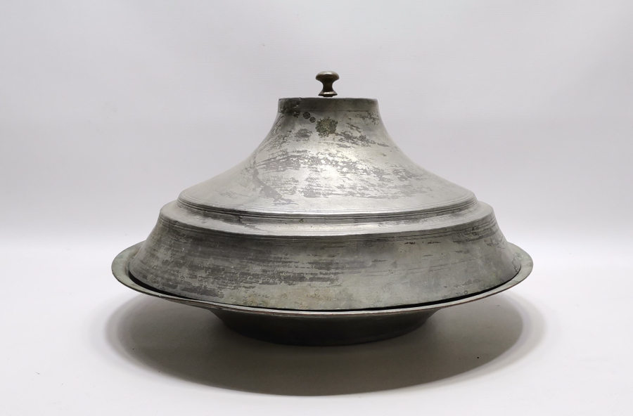 OSMANLI DÖNEMİ BÜYÜK BOY TEKKE İŞİ KAPAKLI KUZU LENGERİ