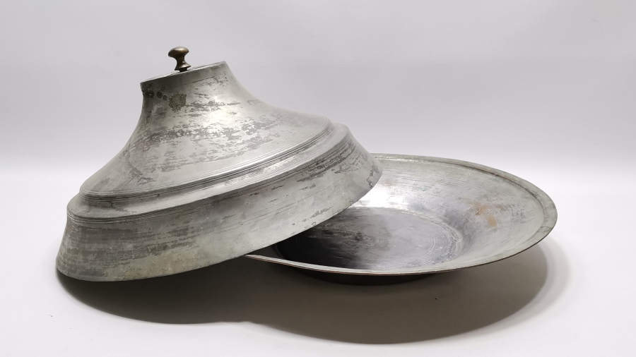 OSMANLI DÖNEMİ BÜYÜK BOY TEKKE İŞİ KAPAKLI KUZU LENGERİ