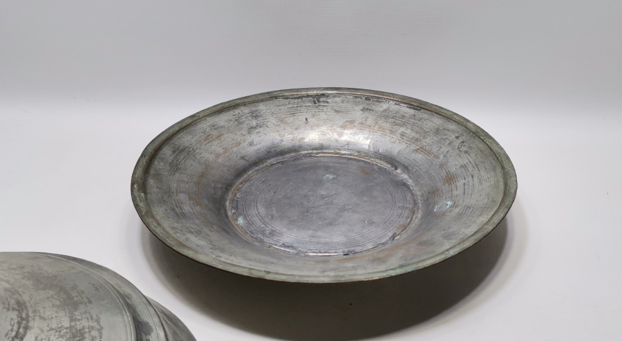 OSMANLI DÖNEMİ BÜYÜK BOY TEKKE İŞİ KAPAKLI KUZU LENGERİ