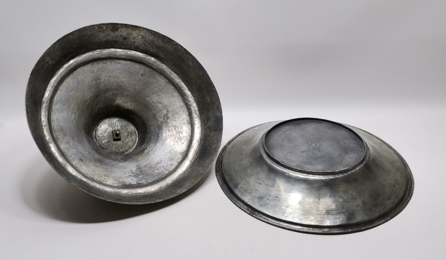 OSMANLI DÖNEMİ BÜYÜK BOY TEKKE İŞİ KAPAKLI KUZU LENGERİ