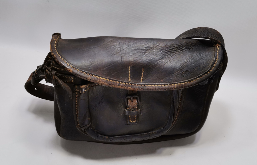 OSMANLI DÖNEMİ ÇOK NADİR DERİ ASKERİ ULAK ÇANTASI