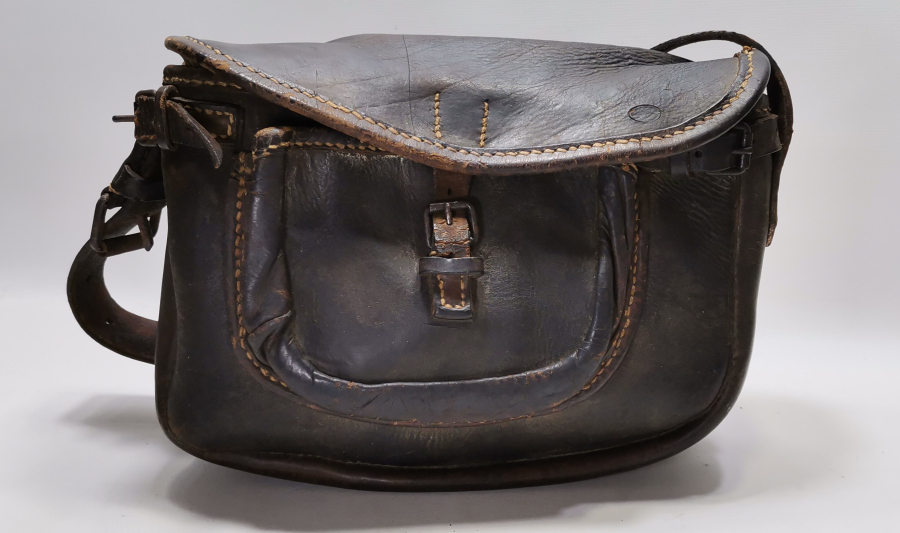 OSMANLI DÖNEMİ ÇOK NADİR DERİ ASKERİ ULAK ÇANTASI