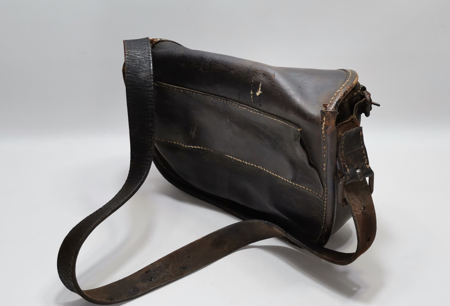OSMANLI DÖNEMİ ÇOK NADİR DERİ ASKERİ ULAK ÇANTASI