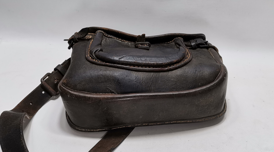 OSMANLI DÖNEMİ ÇOK NADİR DERİ ASKERİ ULAK ÇANTASI