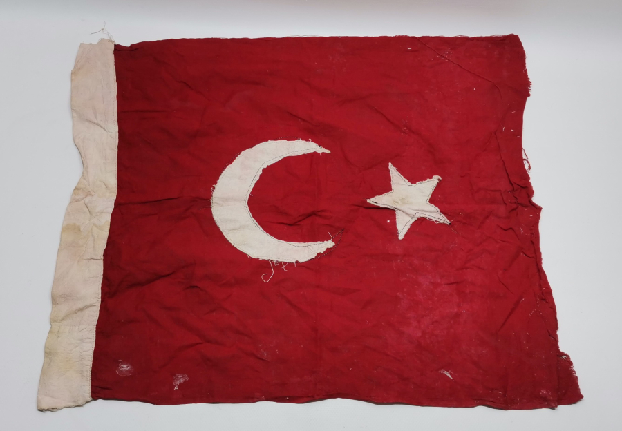 OSMANLI DÖNEMİ EL DİKİMİ BAYRAK