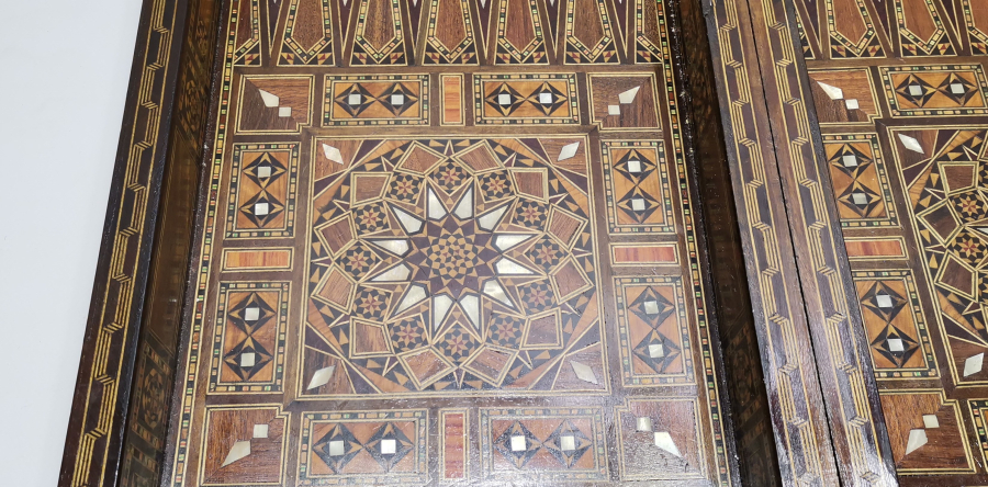 OSMANLI DÖNEMİ MARKÜTERİ İŞÇİLİKLİ BÜYÜK BOY TAVLA