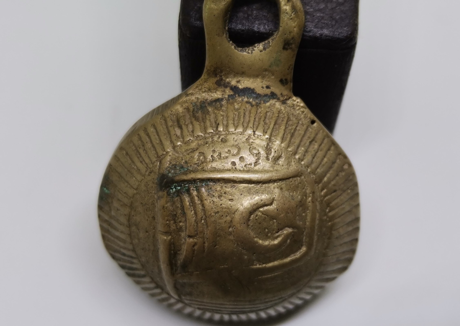 OSMANLI DÖNEMİ ÜZERİ YAZILI VE BAYRAKLI ZİL