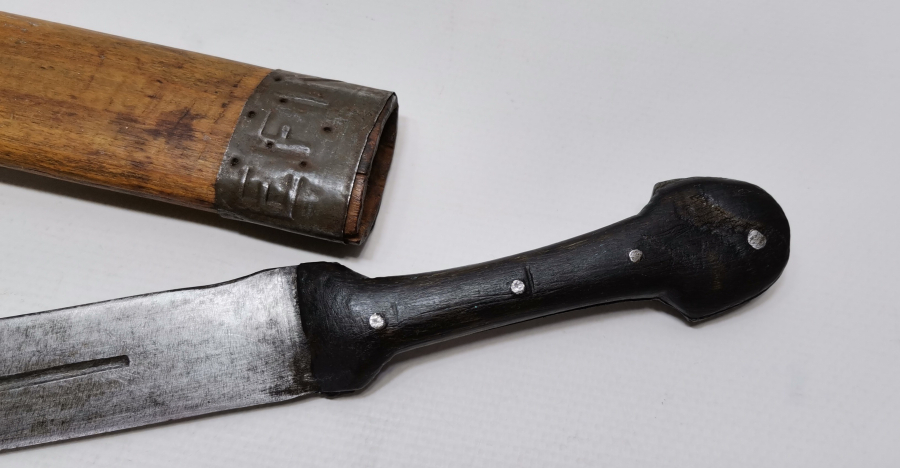 ÜZERİ OSMANLICA BURSA YAZILI ÇİFTE MÜHÜRLÜ BURSA İŞİ ÇERKES KAMASI