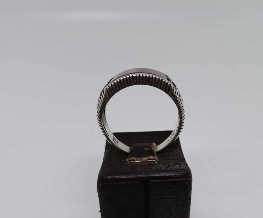 YANLARI TUĞRALI GÜMÜŞ YÜZÜK