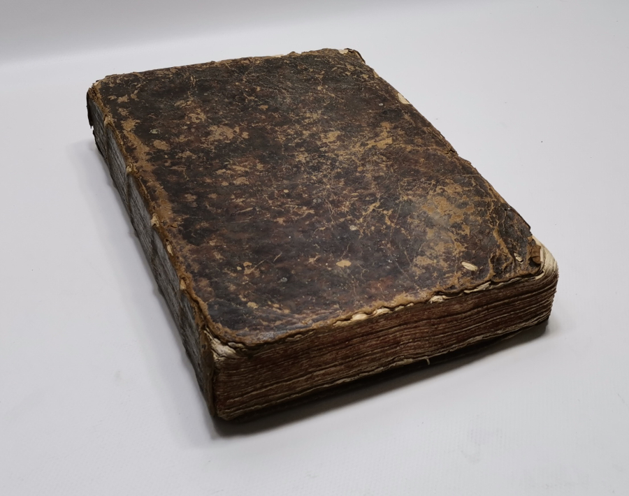 1700 LERDEN ÇOK NADİR DERİ CİLTLİ OSMANLI DÖNEMİ RUMCA BASKI KİTAP