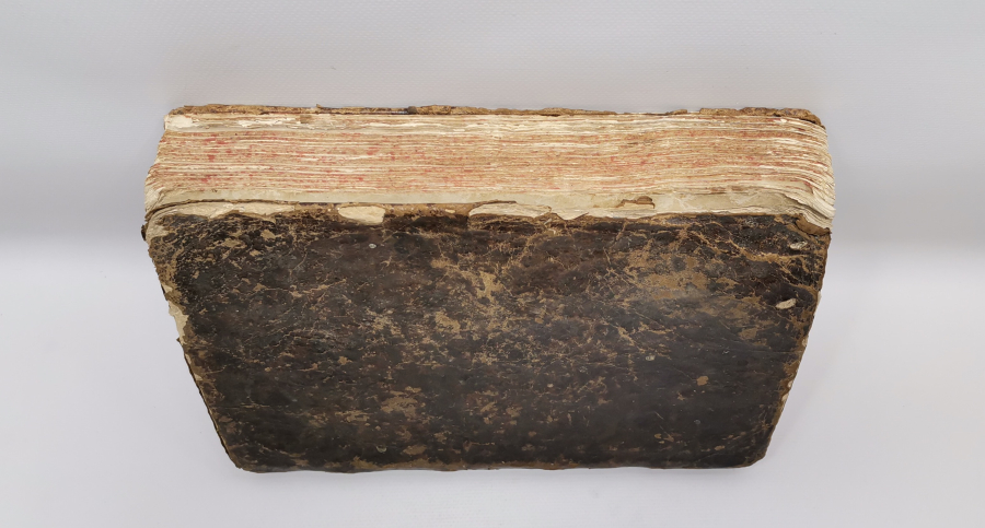 1700 LERDEN ÇOK NADİR DERİ CİLTLİ OSMANLI DÖNEMİ RUMCA BASKI KİTAP