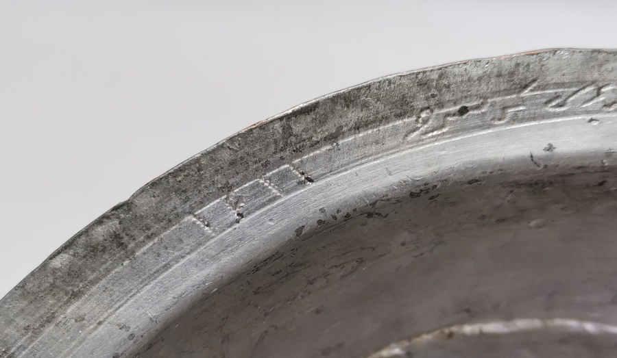 OSMANLI DÖNEMİ YAZILI BAKIR TABAK