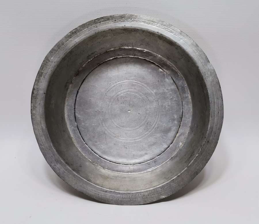 OSMANLI DÖNEMİ YAZILI BAKIR TABAK