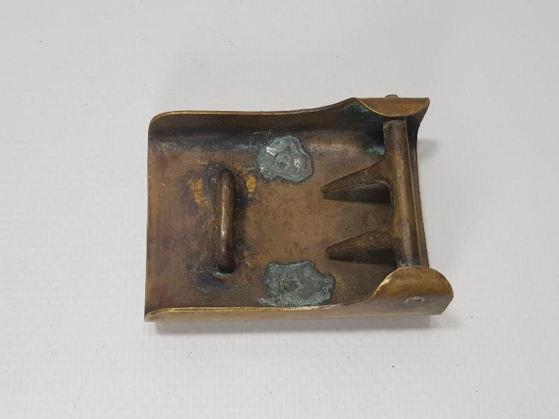 1. DÜNYA SAVAŞI DÖNEMİ ASAKİRİ ŞAHANE YAZILI ÇOK NADİR OSMANLI SUBAY KEMER TOKASI