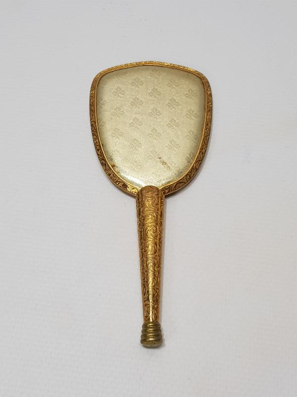 1880'LERDEN FRANSIZ YAPIMI ALTIN KAPLAMA EL AYNASI