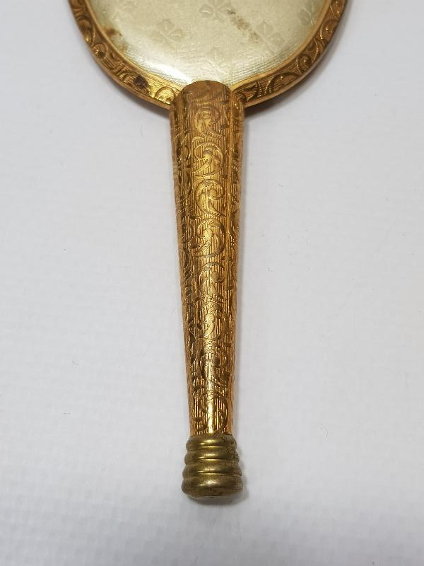 1880'LERDEN FRANSIZ YAPIMI ALTIN KAPLAMA EL AYNASI