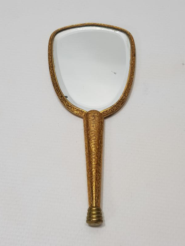 1880'LERDEN FRANSIZ YAPIMI ALTIN KAPLAMA EL AYNASI