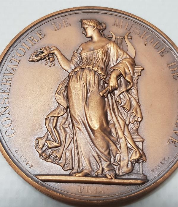 1900'LERDEN KUTUSUNDA İSVİÇRE CENEVRE MÜZİK KONSERVATUARI MADALYASI