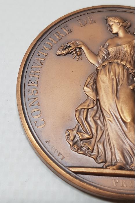 1900'LERDEN KUTUSUNDA İSVİÇRE CENEVRE MÜZİK KONSERVATUARI MADALYASI