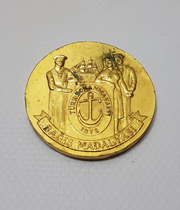 1972 TÜRK DONANMA VAKFI ALTIN KAPLAMA MADALYA