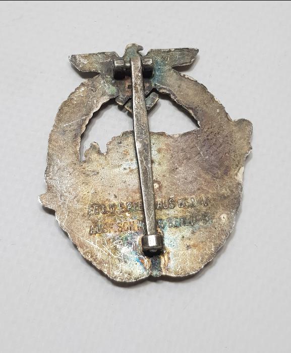 2. DÜNYA SAVAŞI NAZİ DONANMA ROZETİ