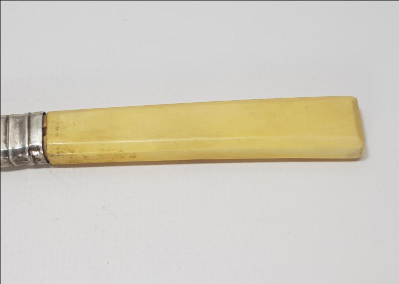 ANTİKA FİL DİŞİ SAPLI GÜMÜŞ MEYVE BIÇAĞI