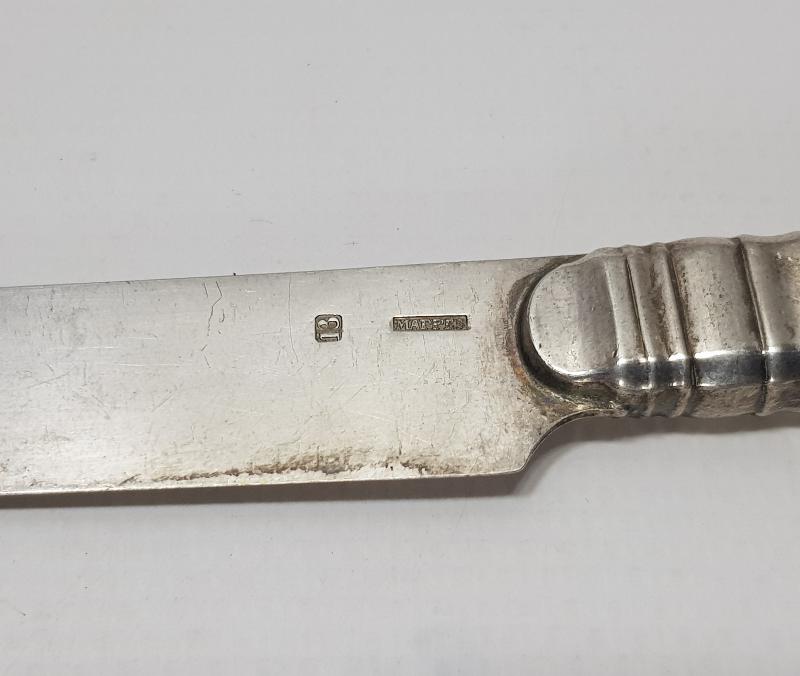 ANTİKA FİL DİŞİ SAPLI GÜMÜŞ MEYVE BIÇAĞI