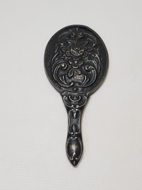 ANTİKA GÜMÜŞ EL AYNASI