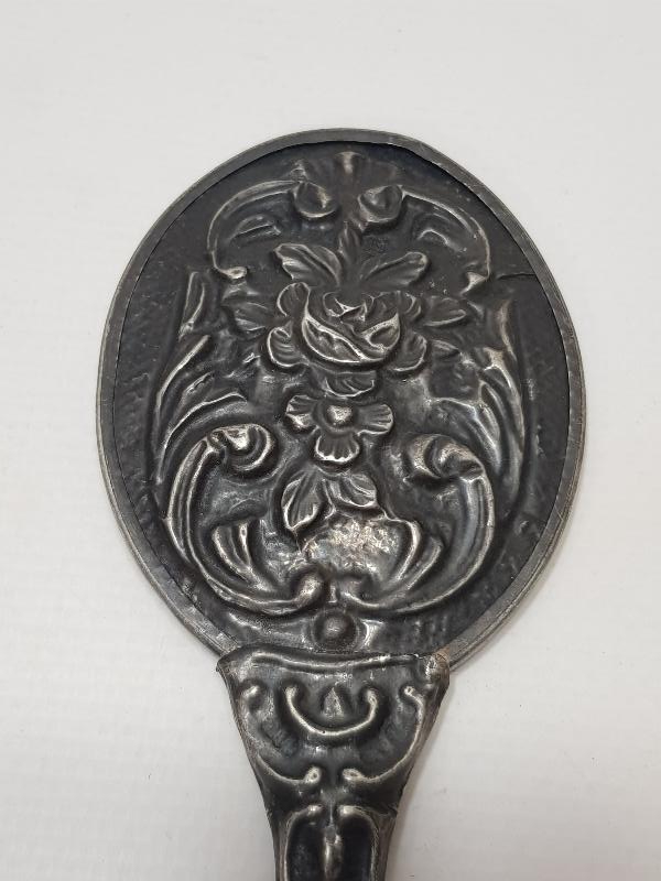 ANTİKA GÜMÜŞ EL AYNASI