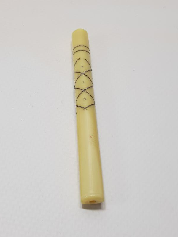 OSMANLI DÖNEMİ AFYON İŞİ GÜMÜŞ KAKMALI SİGARA AĞIZLIĞI