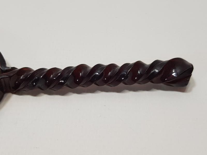 OSMANLI DÖNEMİ BAKALİT SAPLI ÇİFT TARAFLI EL AYNASI 