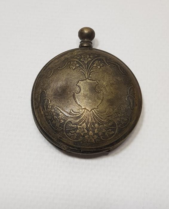 OSMANLI DÖNEMİ DEVLET ARMALI CEP SAATİ KASASI VE MEKANİZMASI