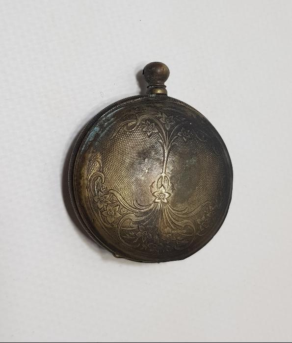 OSMANLI DÖNEMİ DEVLET ARMALI CEP SAATİ KASASI VE MEKANİZMASI