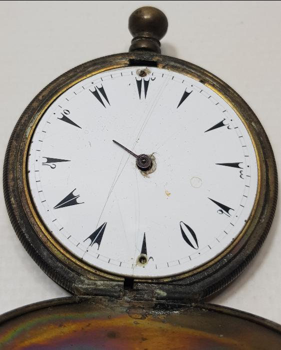 OSMANLI DÖNEMİ DEVLET ARMALI CEP SAATİ KASASI VE MEKANİZMASI