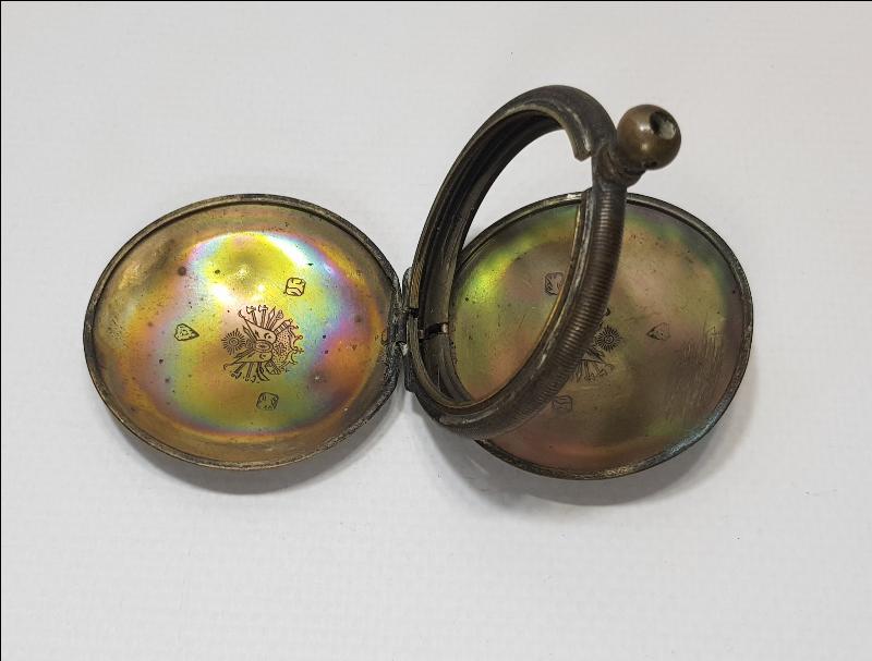 OSMANLI DÖNEMİ DEVLET ARMALI CEP SAATİ KASASI VE MEKANİZMASI