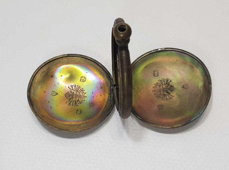 OSMANLI DÖNEMİ DEVLET ARMALI CEP SAATİ KASASI VE MEKANİZMASI