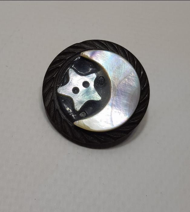 OSMANLI DÖNEMİ SEDEF AY YILDIZLI BROŞ