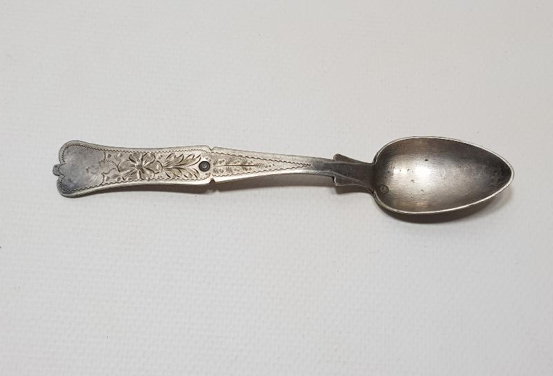 SULTAN VAHDETTİN DÖNEMİ ÇOK NADİR HİLAL VE SAH DAMGALI GÜMÜŞ TATLI KAŞIĞI