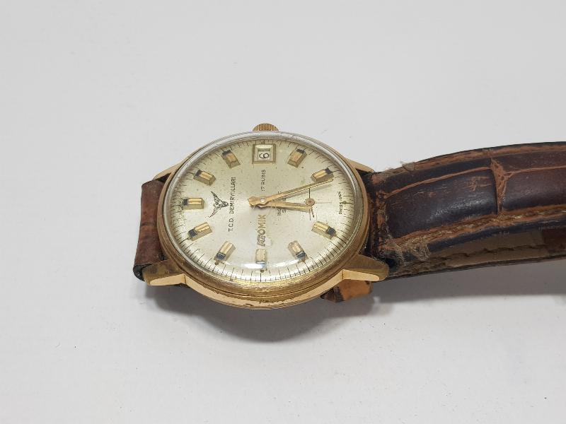 T.C. DEVLET DEMİRYOLLARI KURMALI ERKEK KOL SAATİ