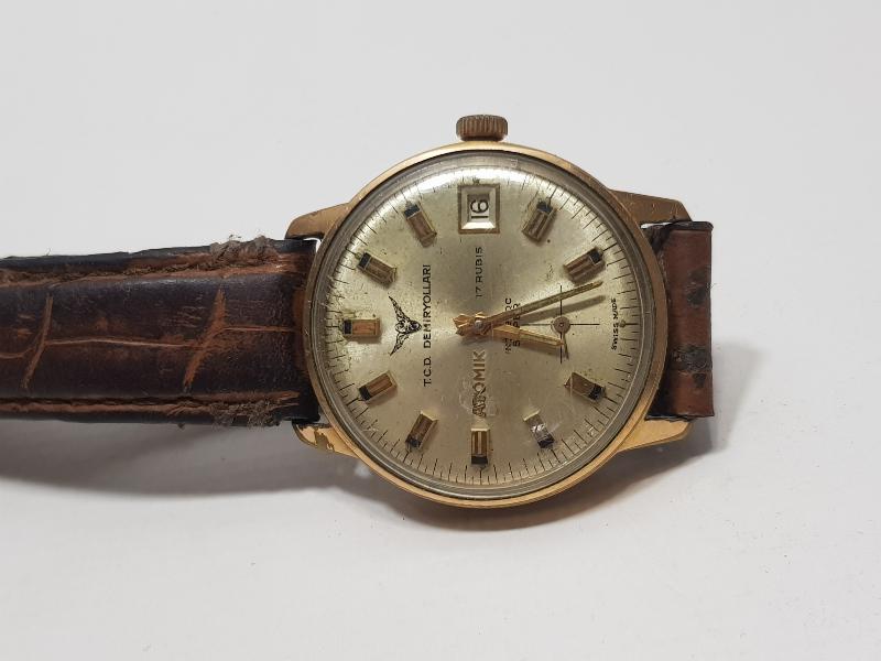 T.C. DEVLET DEMİRYOLLARI KURMALI ERKEK KOL SAATİ