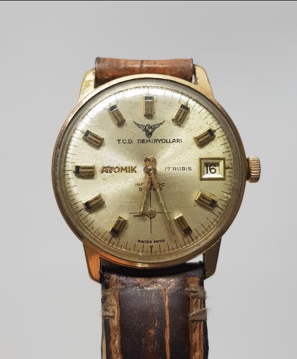 T.C. DEVLET DEMİRYOLLARI KURMALI ERKEK KOL SAATİ