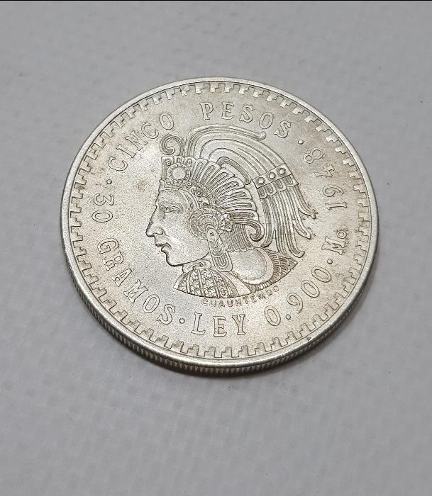 1948 MEKSİKA 50 PEZO GÜMÜŞ PARA