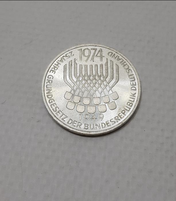 1974 ALMANYA GÜMÜŞ 5 MARK HATIRA PARA