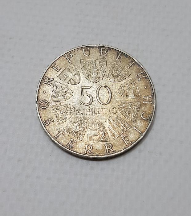 1970 AVUSTURYA GÜMÜŞ 50 SCHILLING 