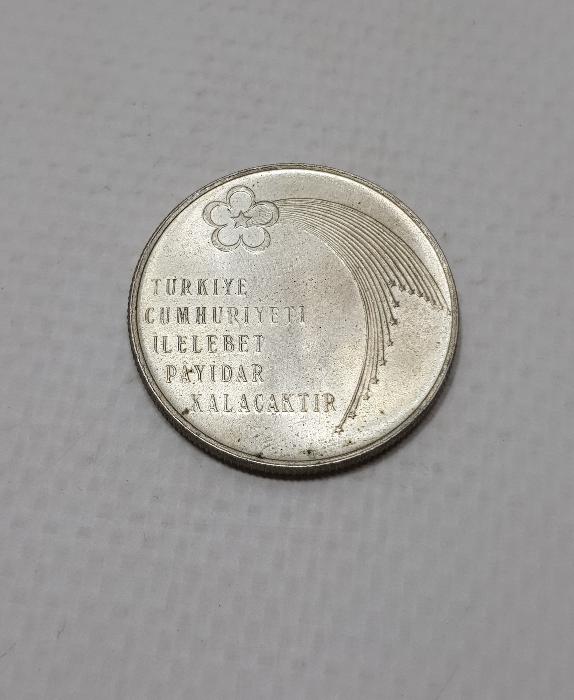 1973 CUMHURİYETİN 50. YILI GÜMÜŞ 50 LİRA HATIRA PARA