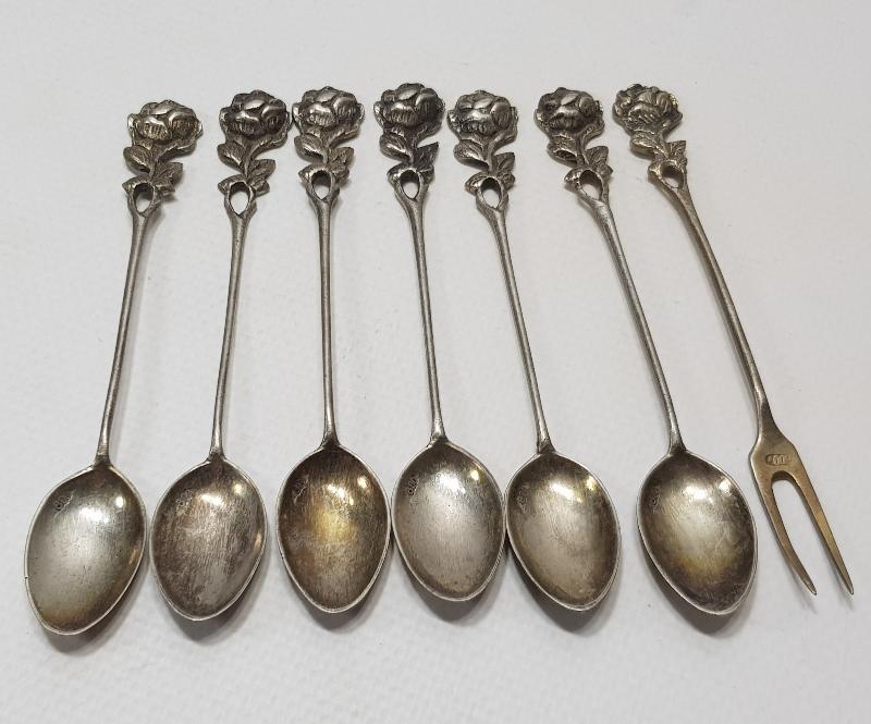 ANTİKA GÜMÜŞ ÇAY KAŞIĞI TAKIMI