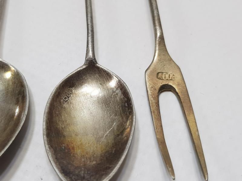 ANTİKA GÜMÜŞ ÇAY KAŞIĞI TAKIMI