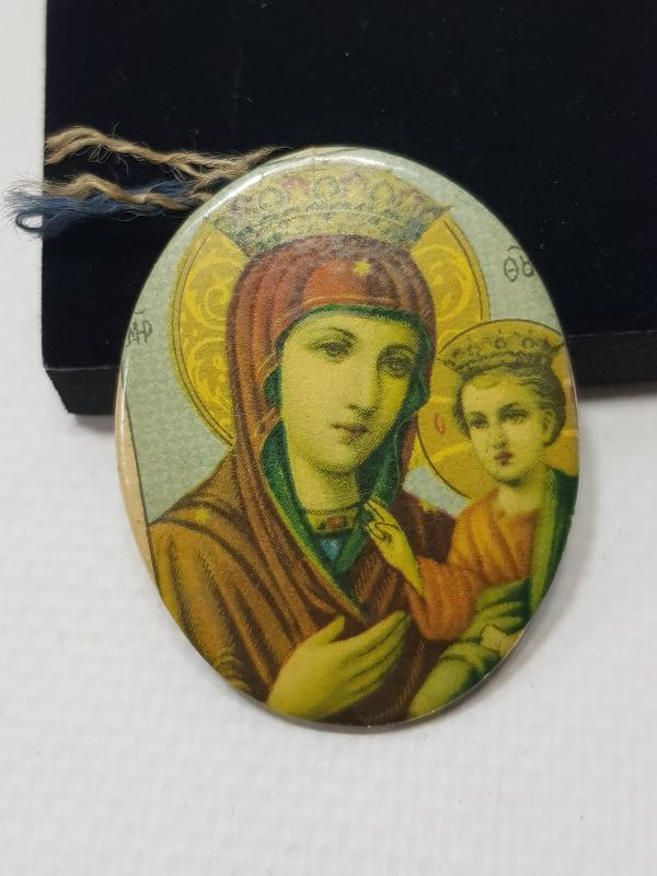 OSMANLI DÖNEMİ HAZRETİ MERYEM VE ÇOCUK İSA TEMALI İKONA